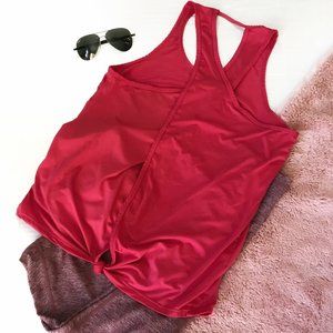 SALE Wrap Top Workout Tee Back Knot Muscle Tee